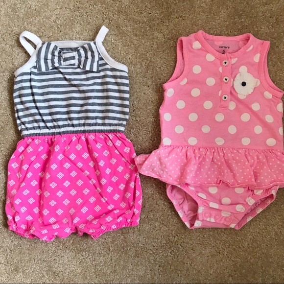 Lot of Baby Girl Rompers - Picture 4 of 6